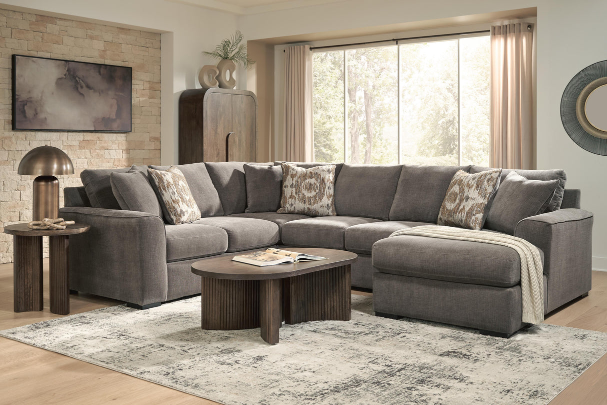 Larson Levee Espresso 3-Piece Sectional from Ashley - Luna Furniture