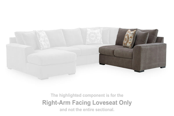 Larson Levee Espresso Right-Arm Facing Loveseat