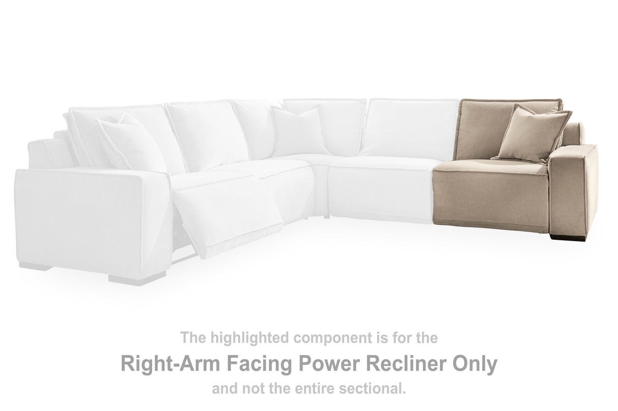 Carceri Cashmere Right-Arm Facing Power Recliner from Ashley - Luna Furniture