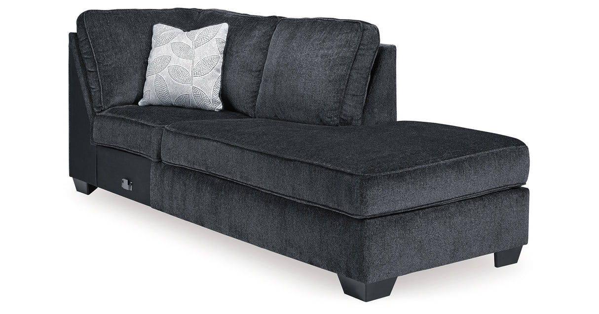 Altari Slate 2-Piece Sleeper Sectional and Ottoman from Ashley Furniture - Luna Furniture