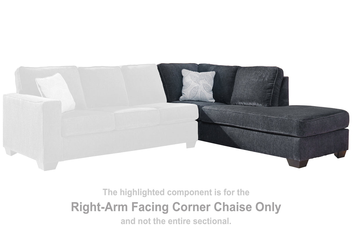 Altari Slate Right-Arm Facing Corner Chaise from Ashley Furniture - Luna Furniture