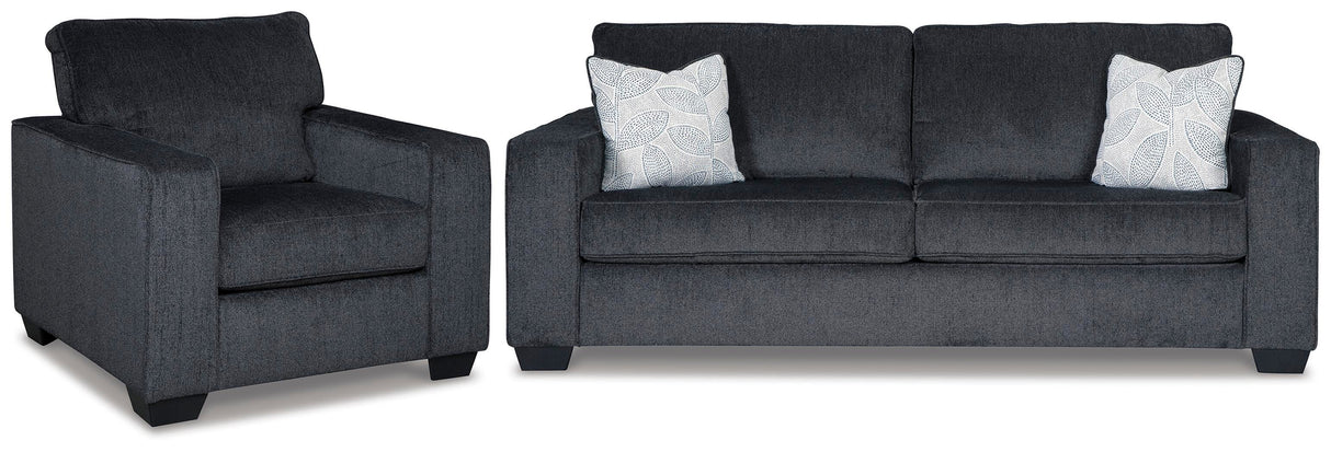 Altari Slate Sofa Sleeper with Chair from Ashley Furniture - Luna Furniture