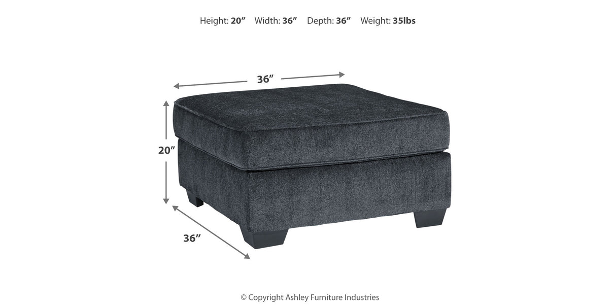 Altari Slate Chair and Ottoman from Ashley Furniture - Luna Furniture
