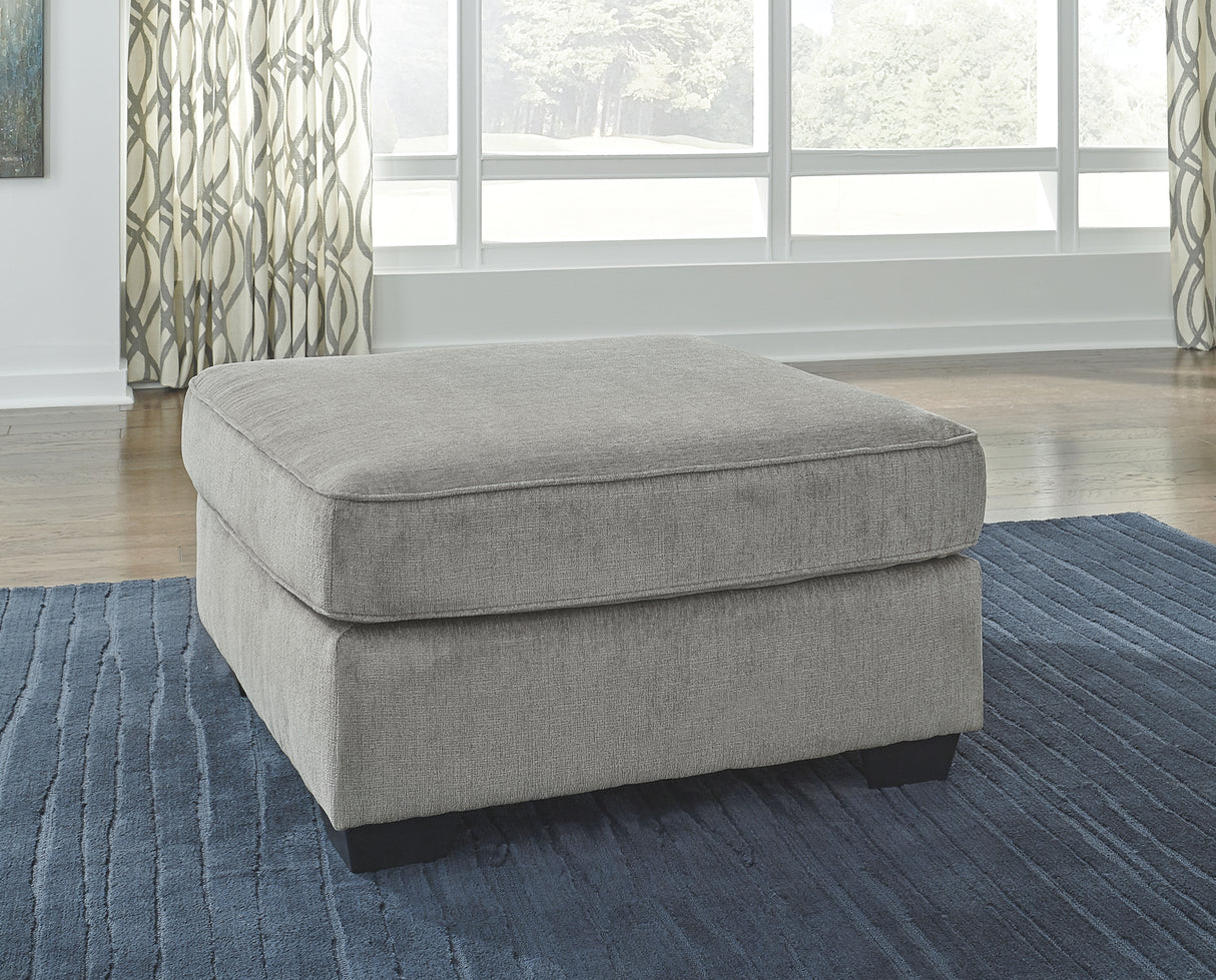 Altari 2-Piece Sectional with Ottoman in Alloy from Ashley Furniture - Luna Furniture