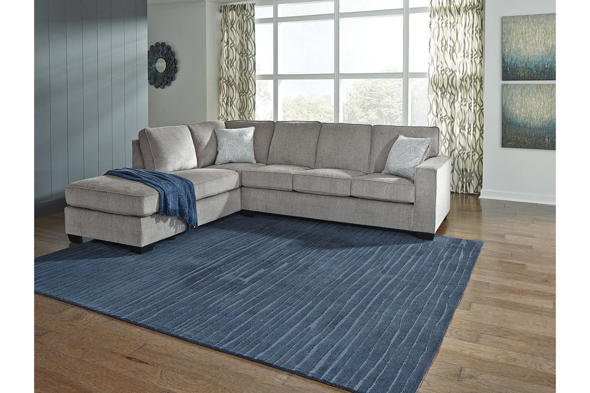 Altari Alloy 2-Piece Sectional with Ottoman from Ashley - Luna Furniture