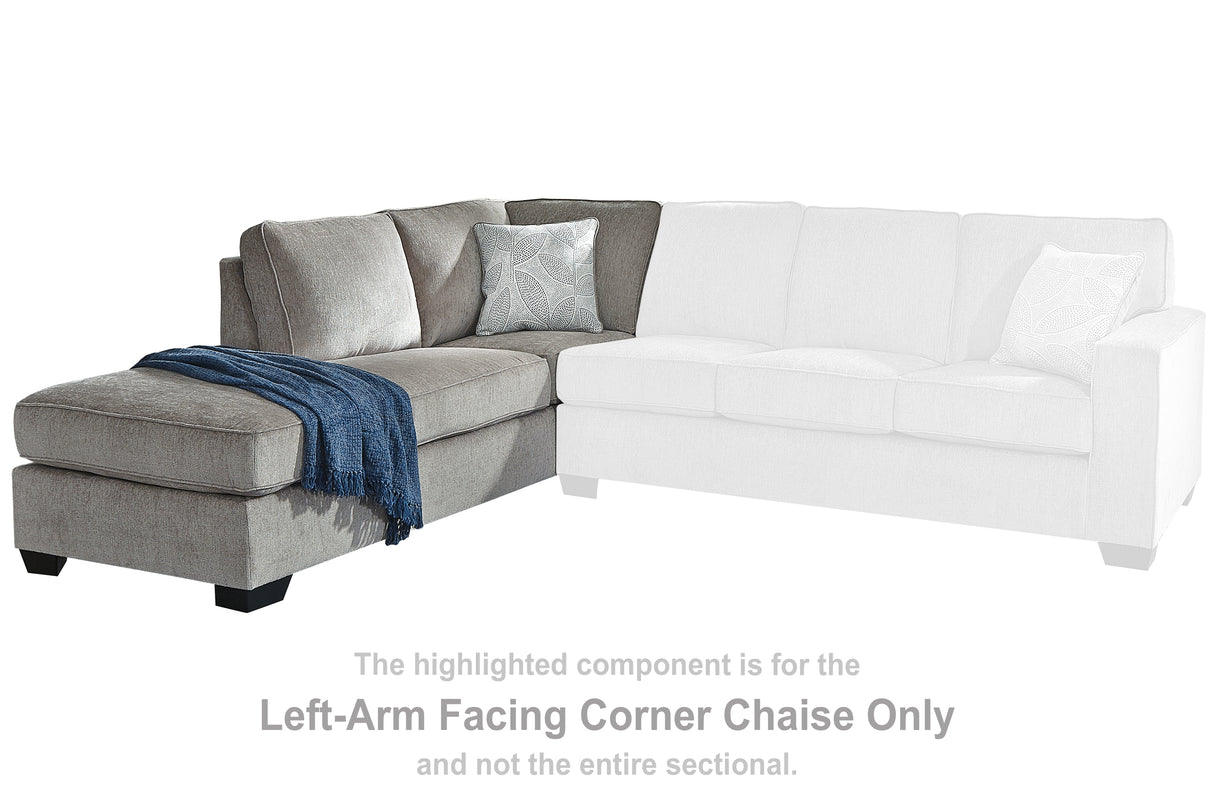 Altari Alloy Left-Arm Facing Corner Chaise from Ashley - Luna Furniture