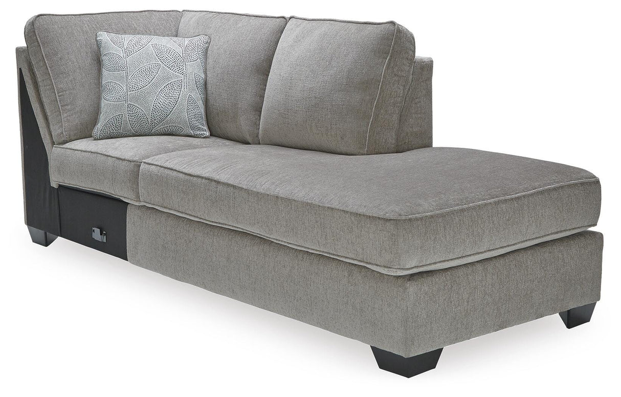 Altari Alloy 2-Piece Sleeper Sectional with Ottoman from Ashley - Luna Furniture