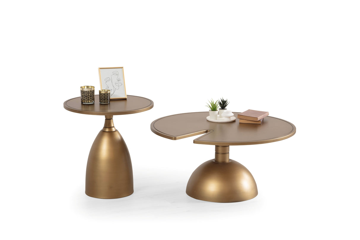 Horizon Gold 2-Piece Coffee Table Set from Nova Furniture - Luna Furniture
