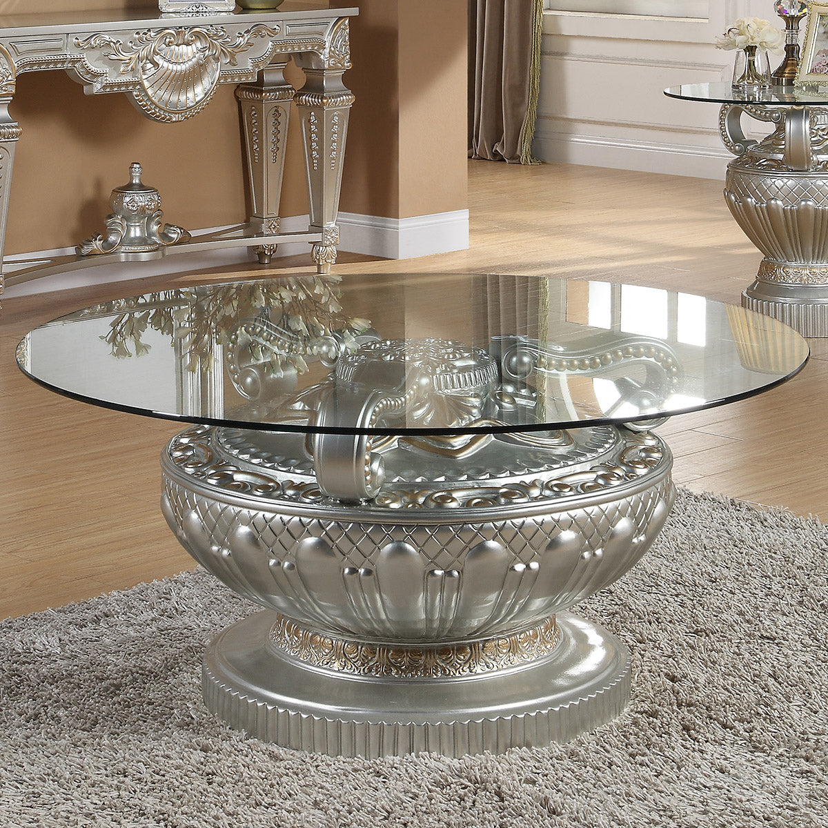 HD-8908S Silver 3-Piece Coffee Table Set from Homey Design - Luna Furniture