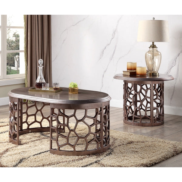HD-8912D Dark Gray 3-Piece Coffee Table Set