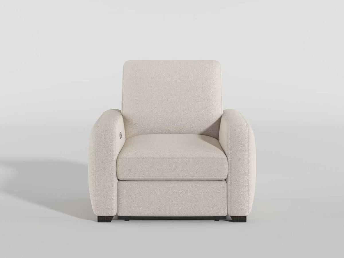 Vera Beige Power Reclining Chair with USB Charging Ports from Homelegance - Luna Furniture