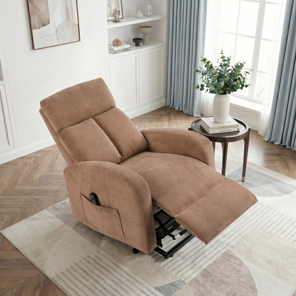 9004BRW-1LT Power Lift Chair from Homelegance - Luna Furniture