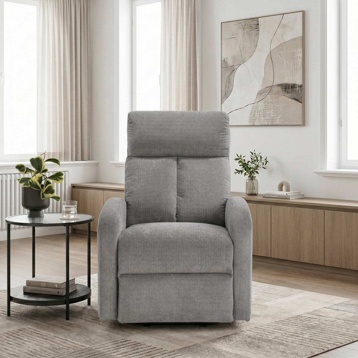 9004GRY-1LT Power Lift Chair from Homelegance - Luna Furniture