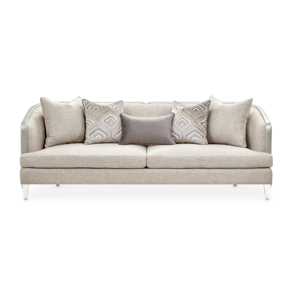 Camden Court Platinum Camdencourt Sofa-flax Platinum from Michael Amini - Luna Furniture
