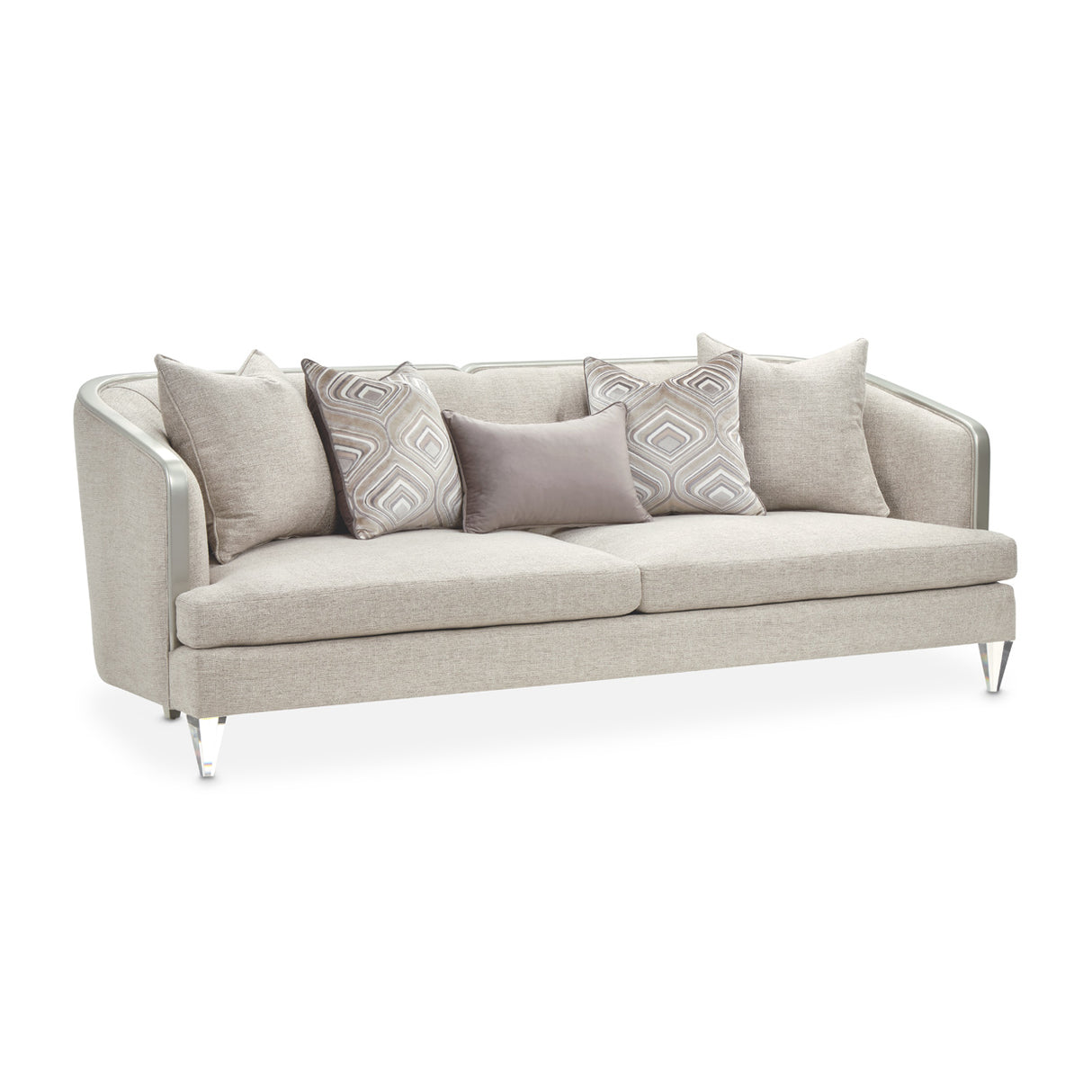 Camden Court Platinum Camdencourt Sofa-flax Platinum from Michael Amini - Luna Furniture