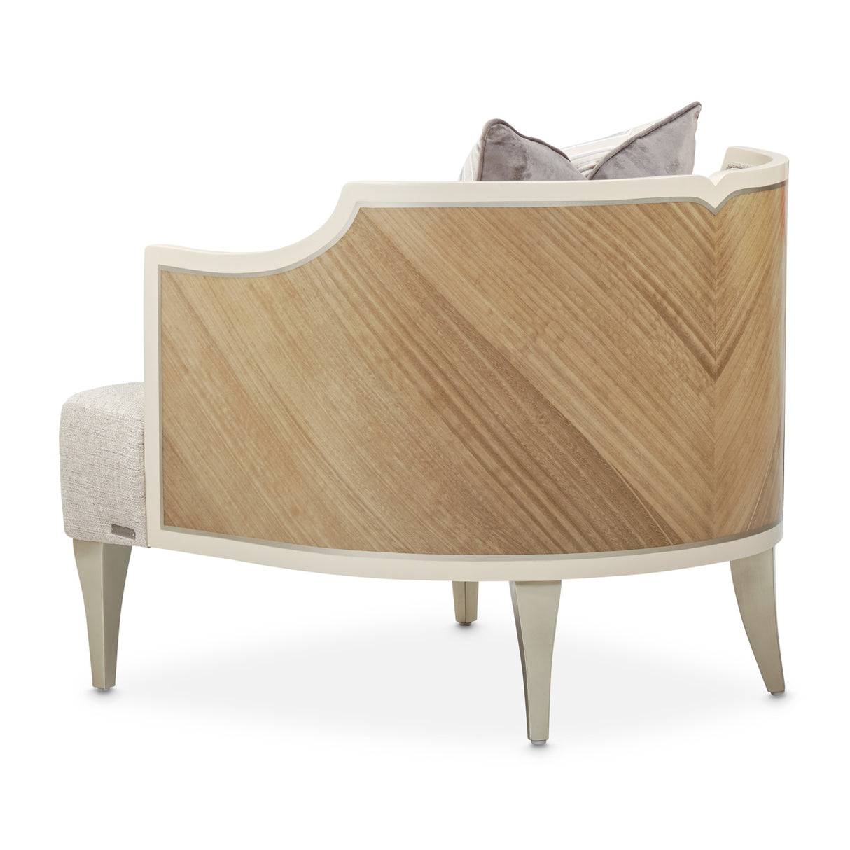 Camden Court Platinum Accent Chair from Michael Amini - Luna Furniture