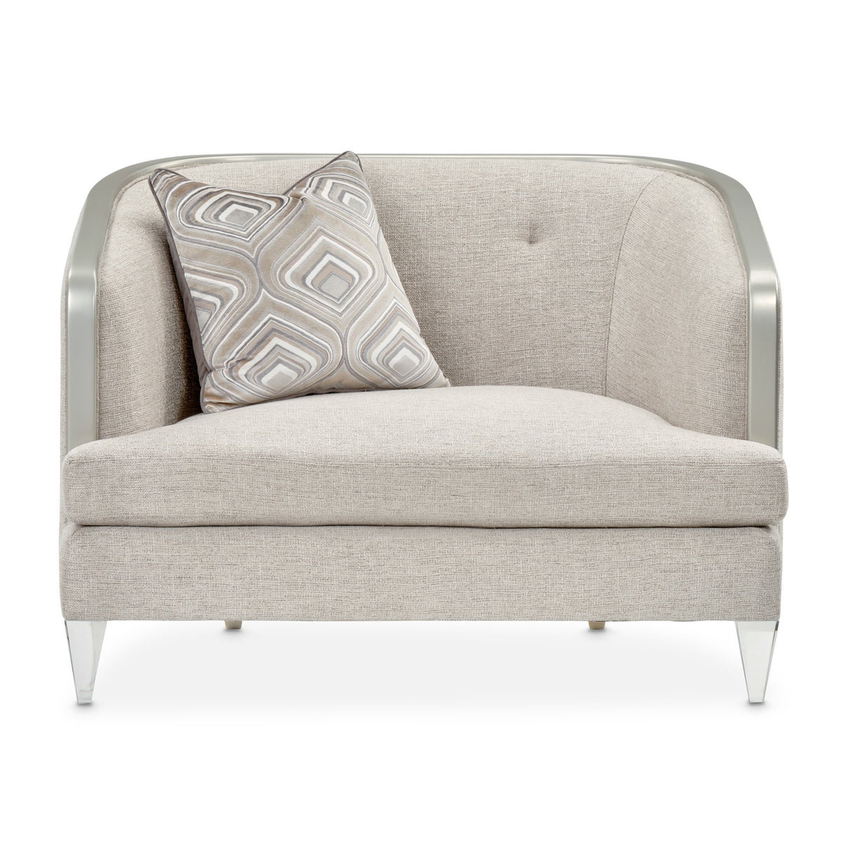 Camden Court Platinum Chair And A Half from Michael Amini - Luna Furniture
