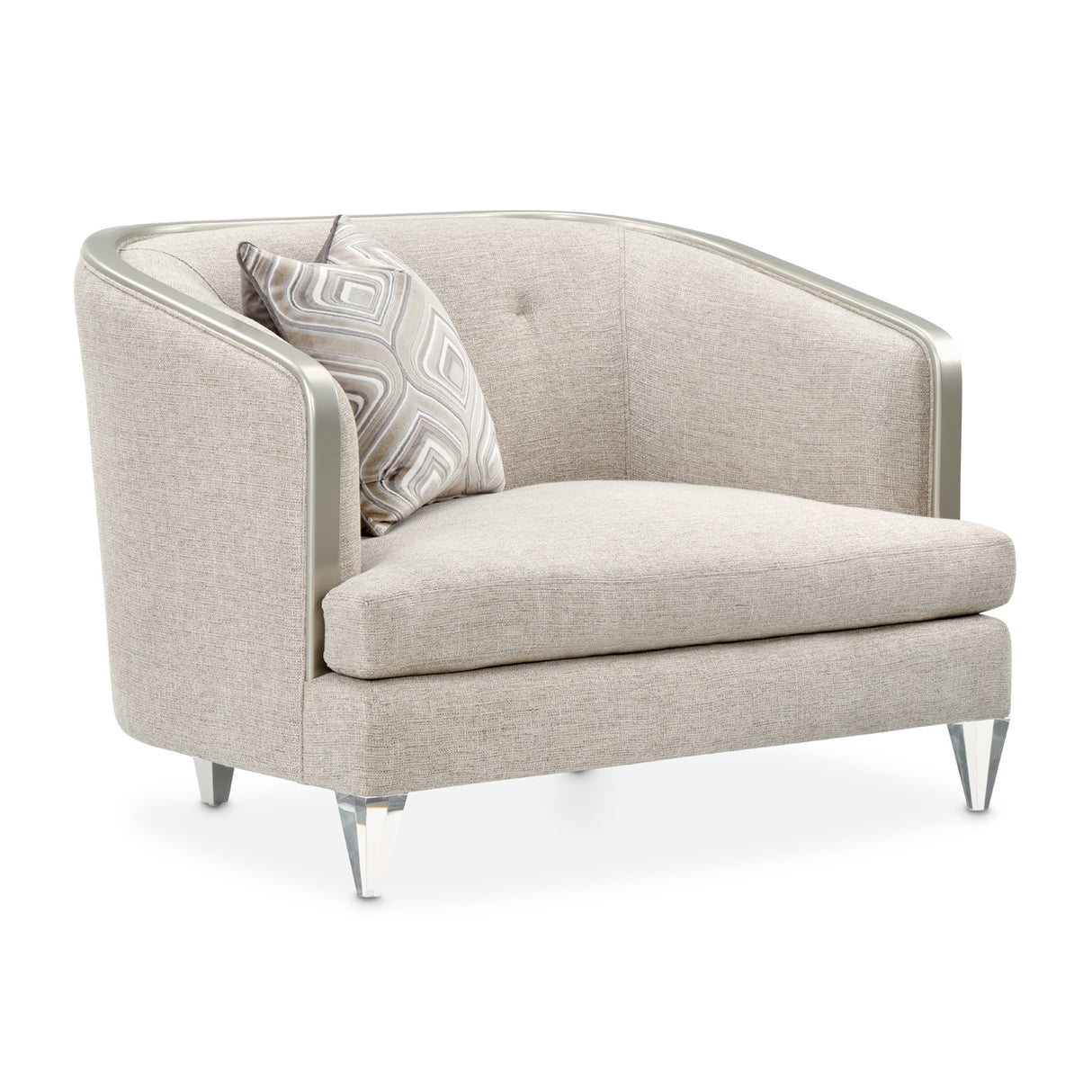 Camden Court Platinum Chair And A Half from Michael Amini - Luna Furniture