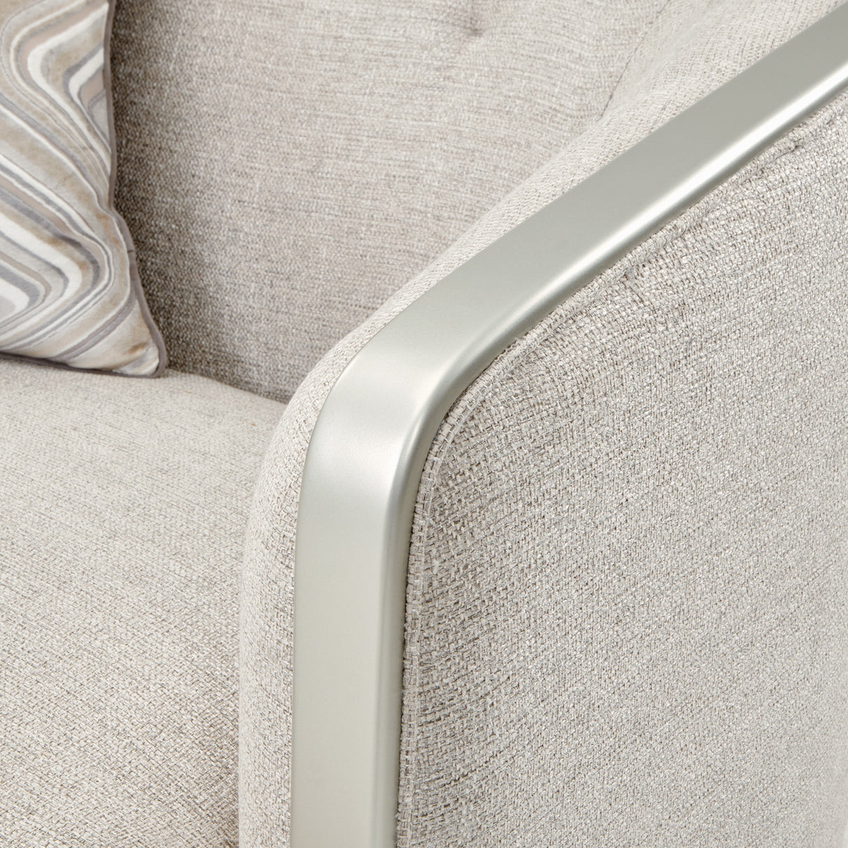 Camden Court Platinum Chair And A Half from Michael Amini - Luna Furniture