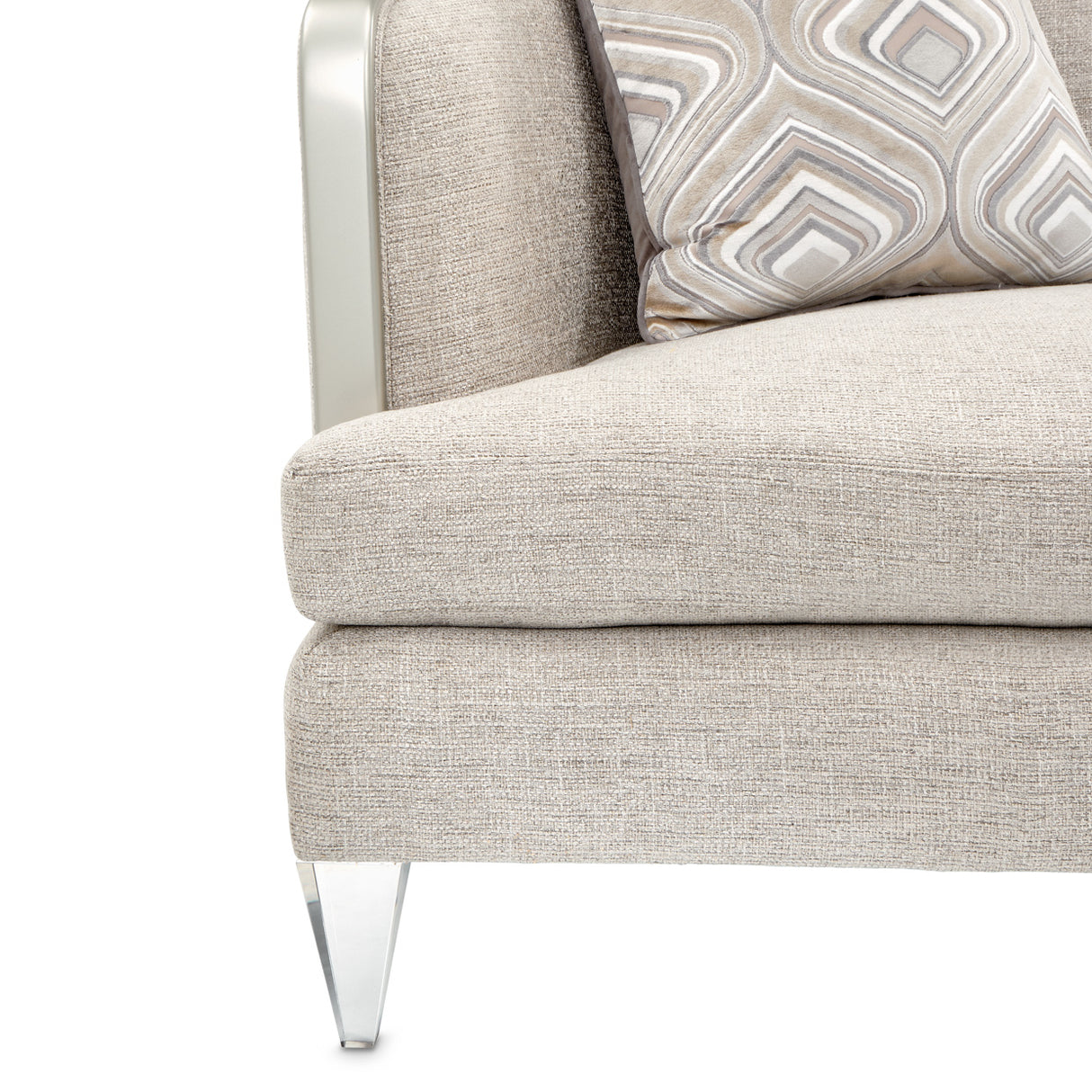 Camden Court Platinum Chair And A Half from Michael Amini - Luna Furniture