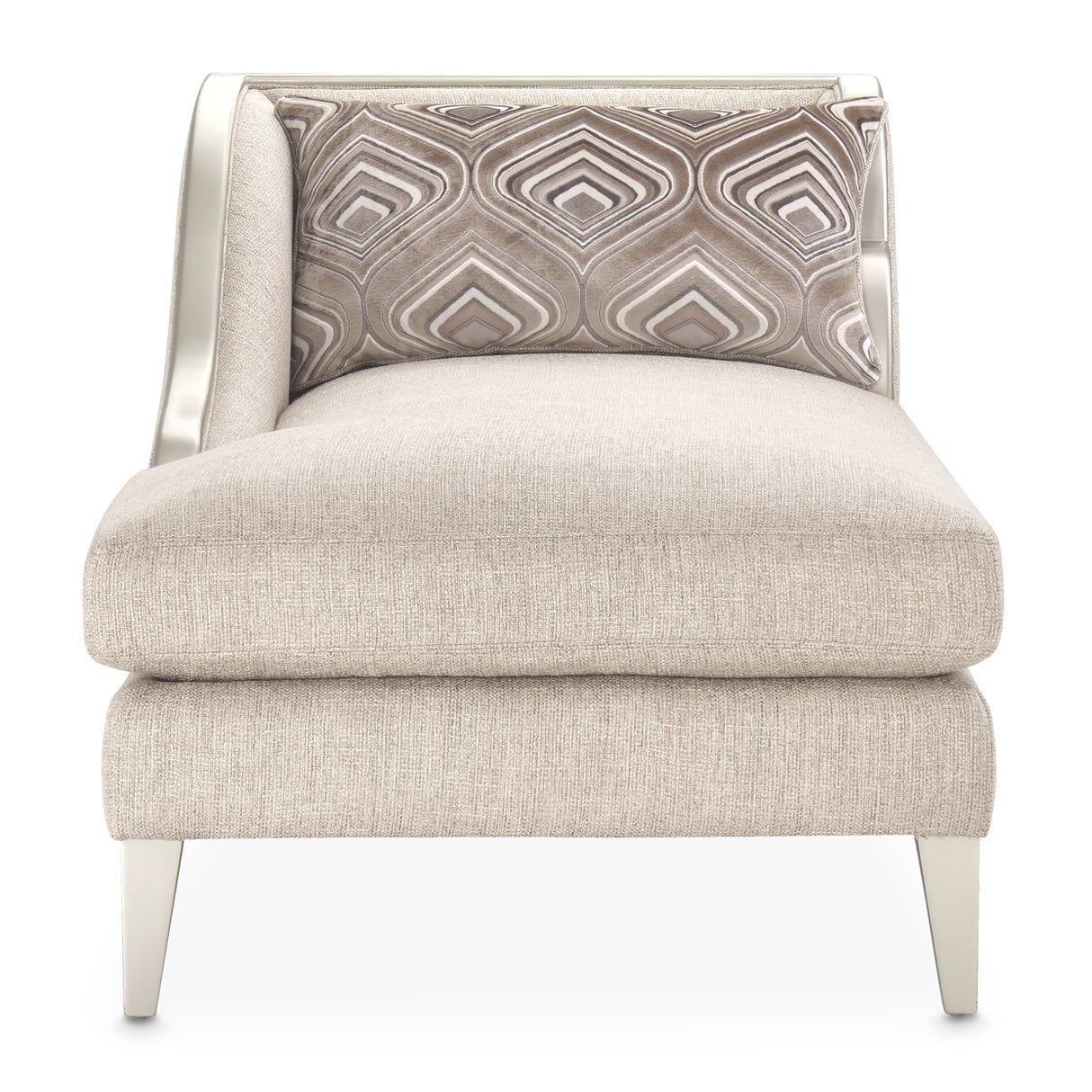 Camden Court Platinum Camdencourt Laf Chaise-flax Platinum from Michael Amini - Luna Furniture