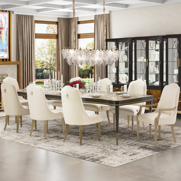 Malibu Crest Crotch Mahogany Crotch Mahogany Rectangular Dining Table