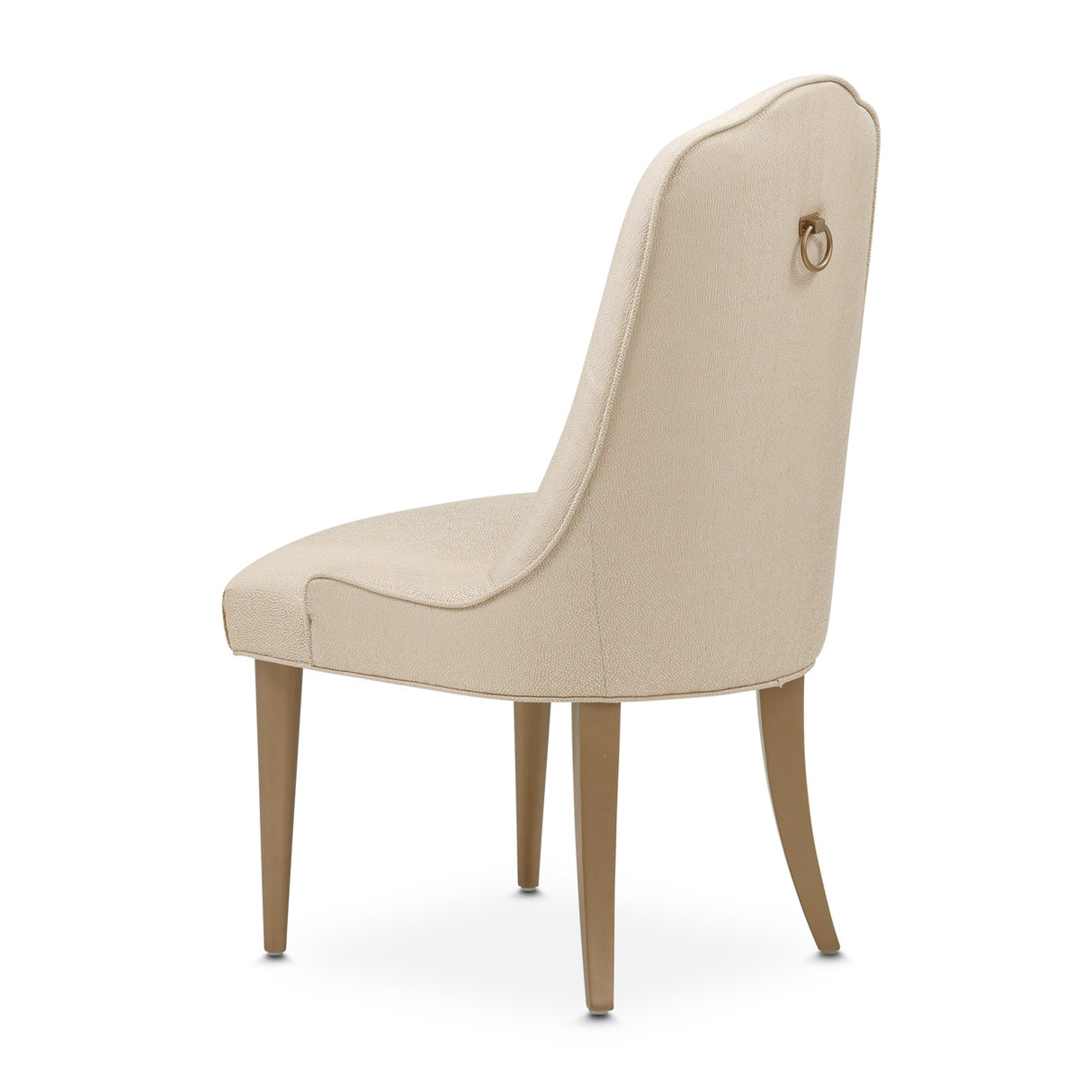Malibu Crest Crotch Mahogany Burnished Gold Dining Side Chair from Michael Amini - Luna Furniture