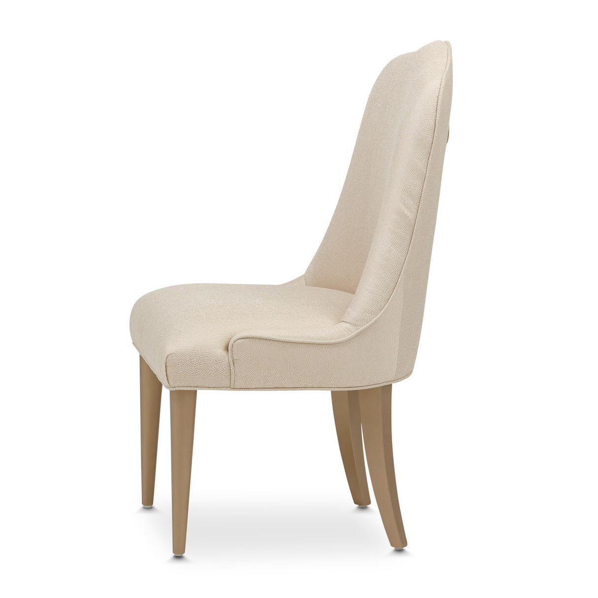 Malibu Crest Crotch Mahogany Burnished Gold Dining Side Chair from Michael Amini - Luna Furniture