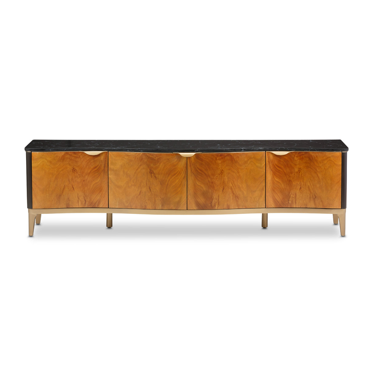Malibu Crest Crotch Mahogany Crotch Mahogany Tv Console from Michael Amini - Luna Furniture