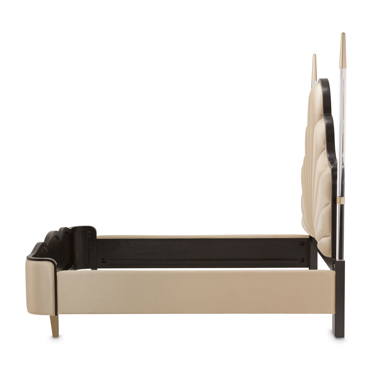 Malibu Crest Crotch Mahogany Dark Espresso Eastern King Poster Bed from Michael Amini - Luna Furniture