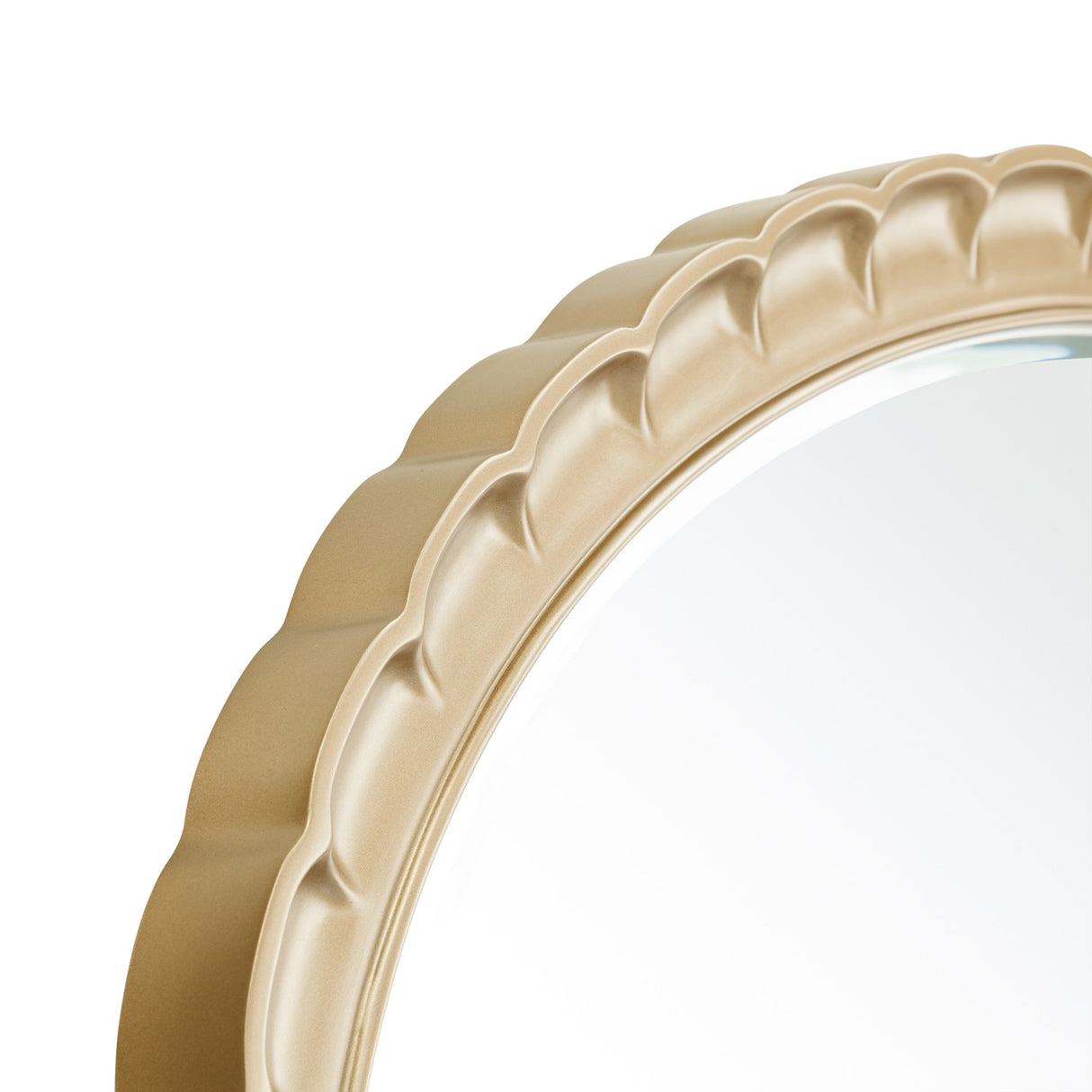 Malibu Crest Crotch Mahogany Burnished Gold Oval Wall Mirror from Michael Amini - Luna Furniture