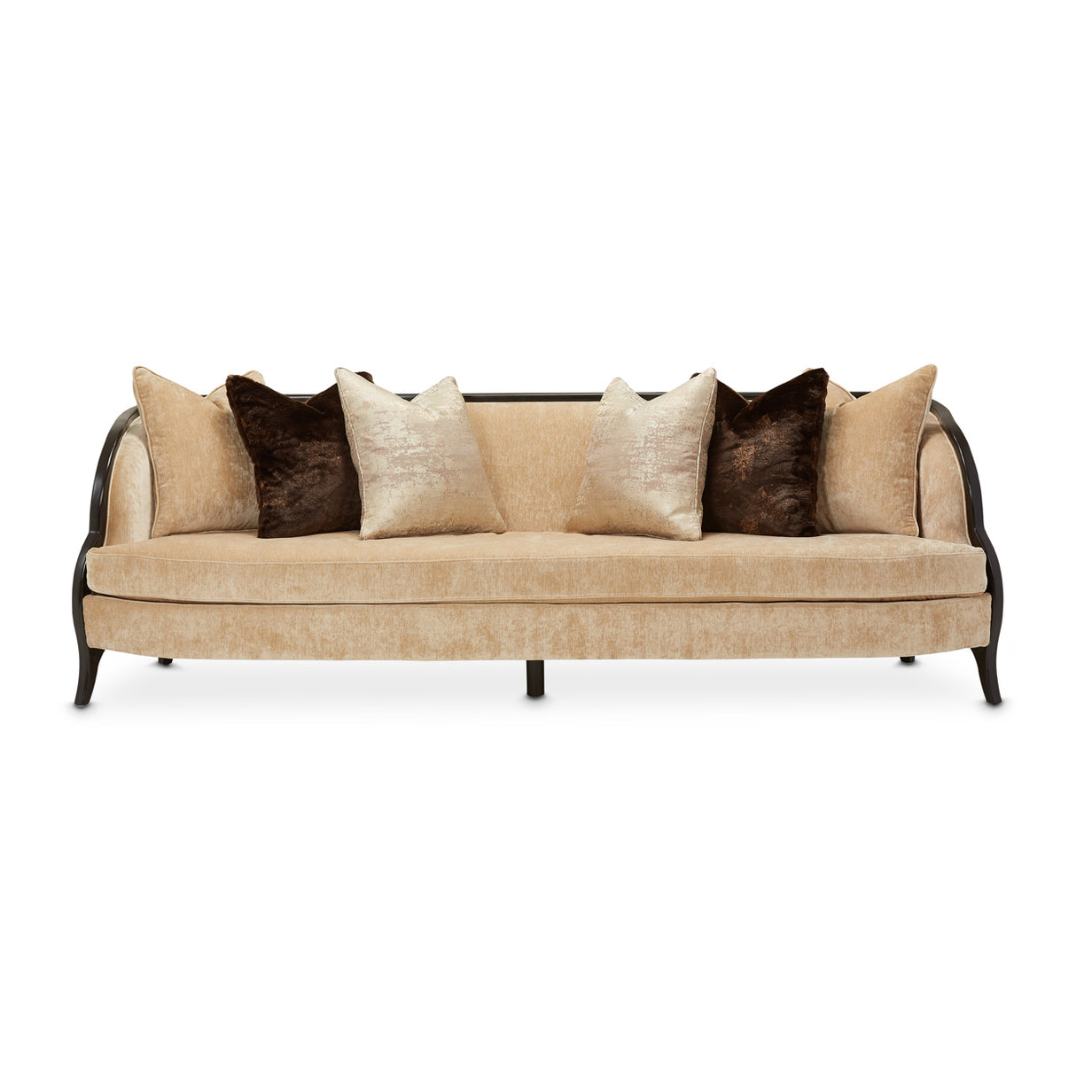Malibu Crest Crotch Mahogany Dark Espresso Sofa from Michael Amini - Luna Furniture