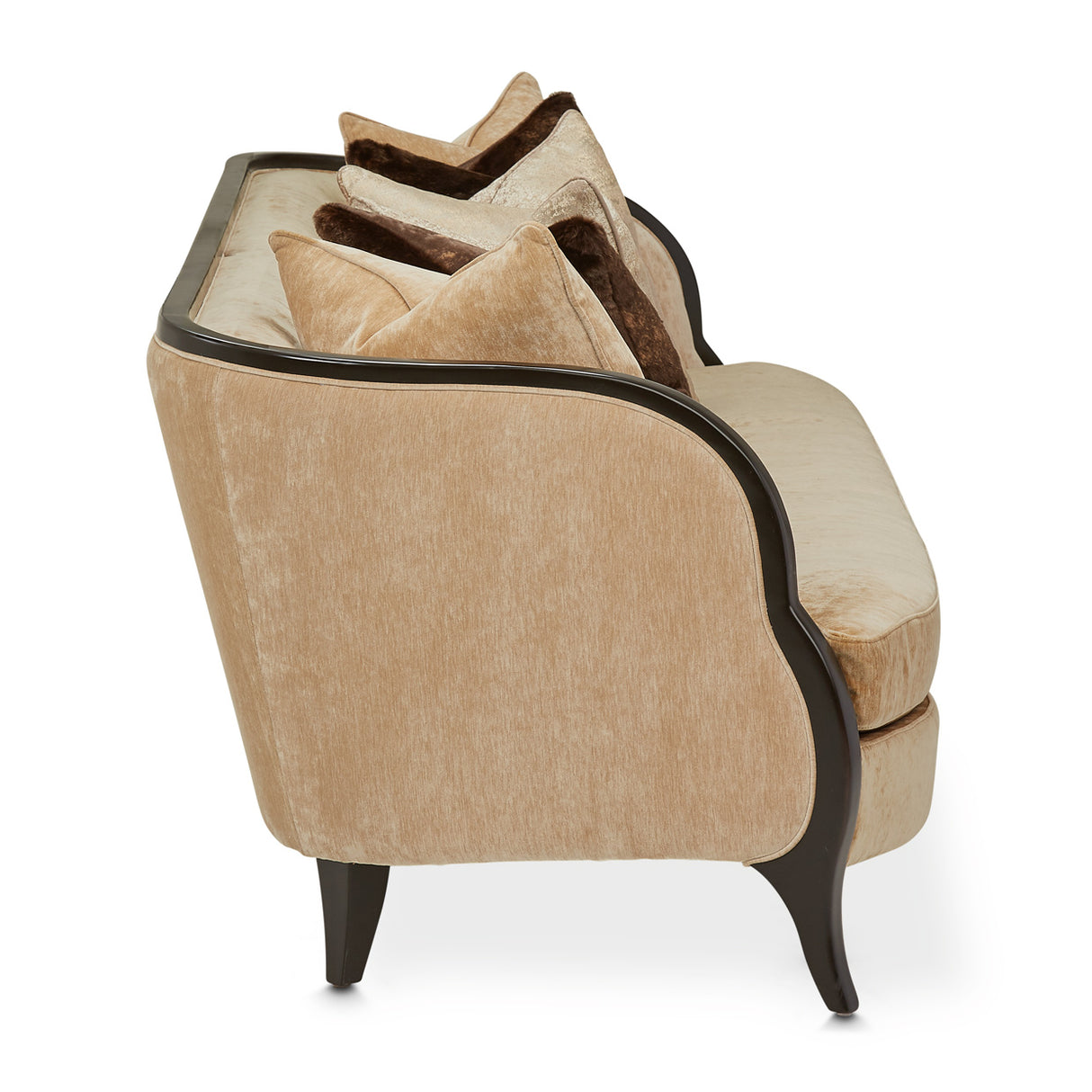 Malibu Crest Crotch Mahogany Dark Espresso Sofa from Michael Amini - Luna Furniture