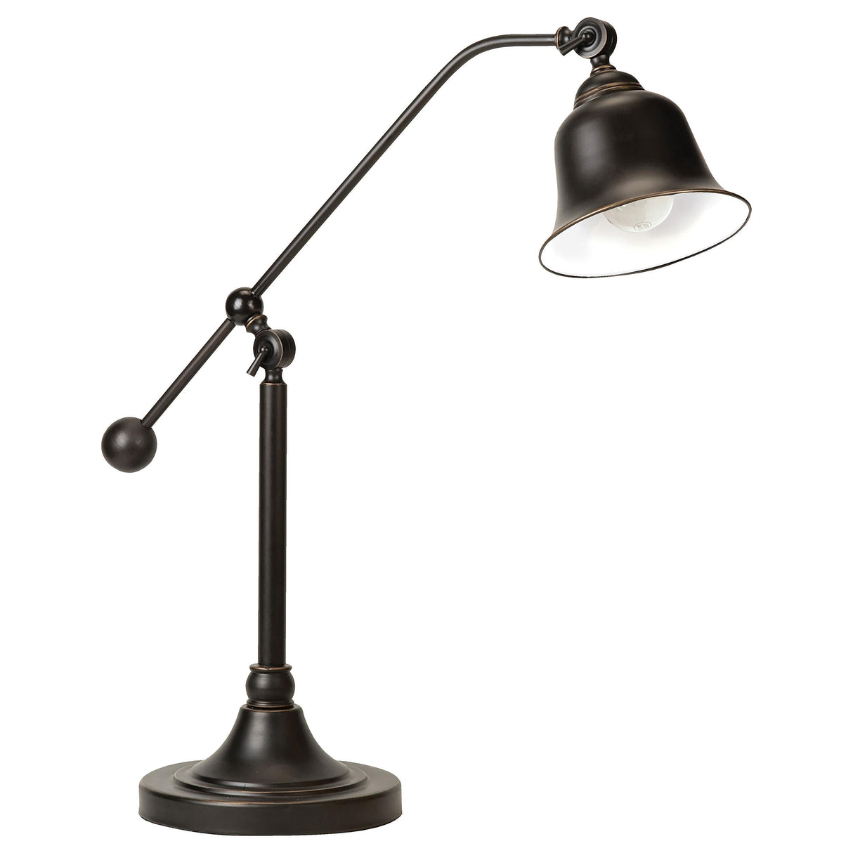 Eduardo Dark Bronze Bell Shade Table Lamp from Coaster - Luna Furniture
