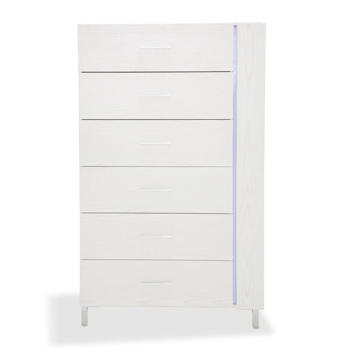 Lumiere Frost 6 Drawer Vertical Storage Cabinets with LED Lighting
