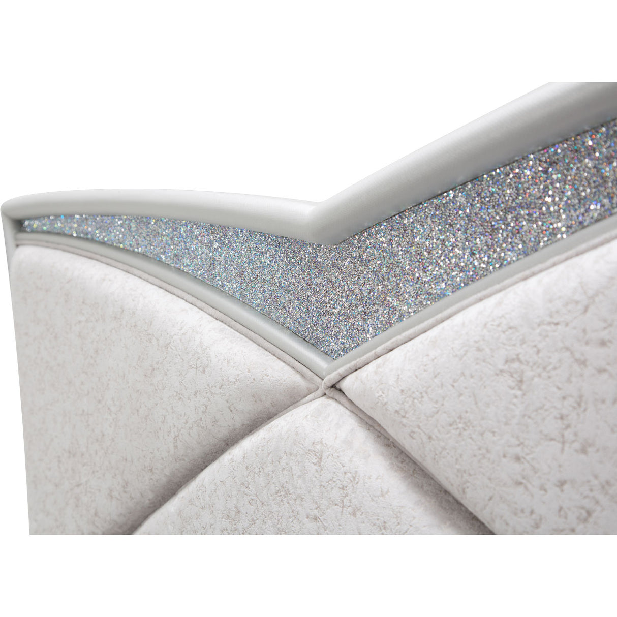 Melrose Plaza Dove Cal. King Upholstered Bed from Michael Amini - Luna Furniture
