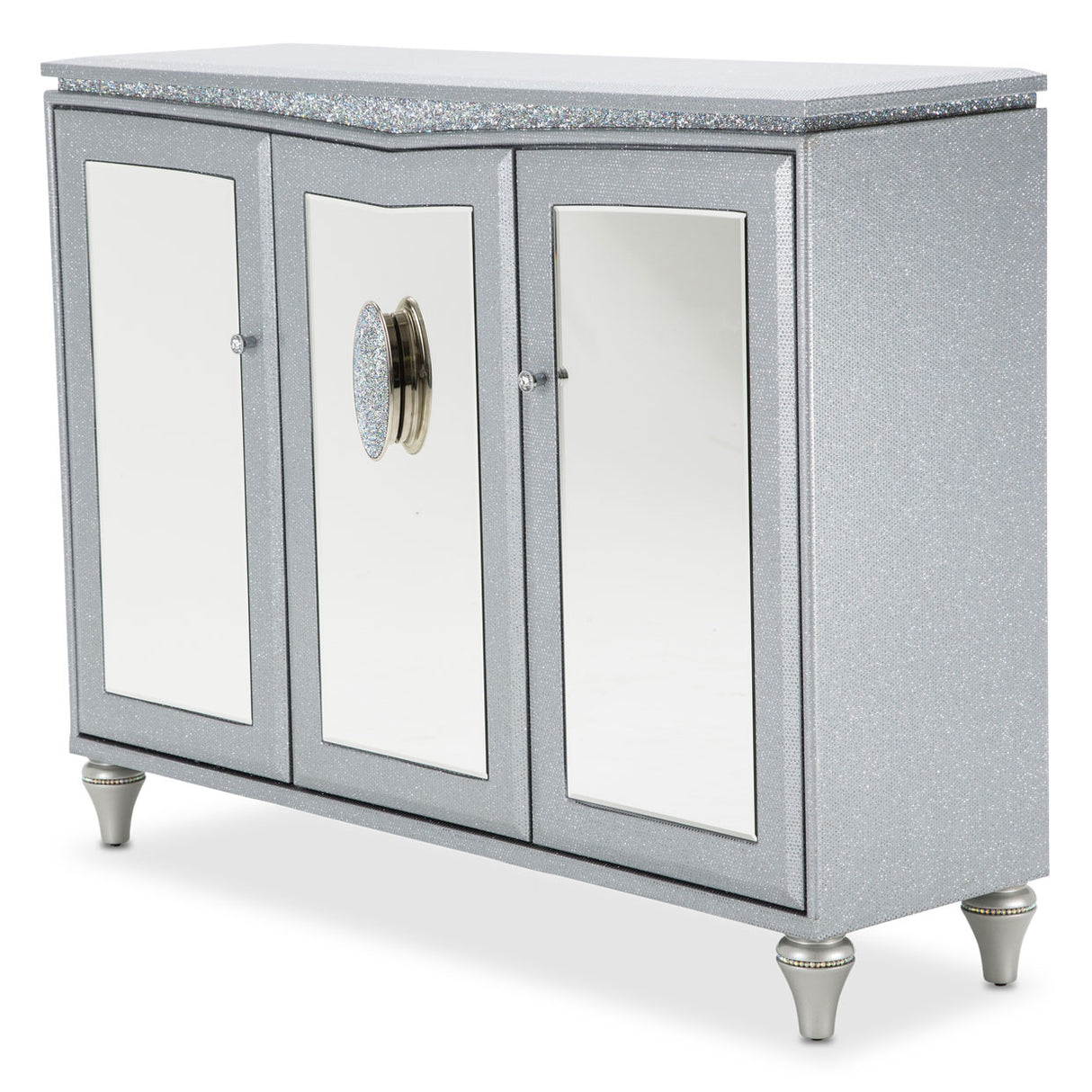 Melrose Plaza Dove Sideboard With Mirror from Michael Amini - Luna Furniture