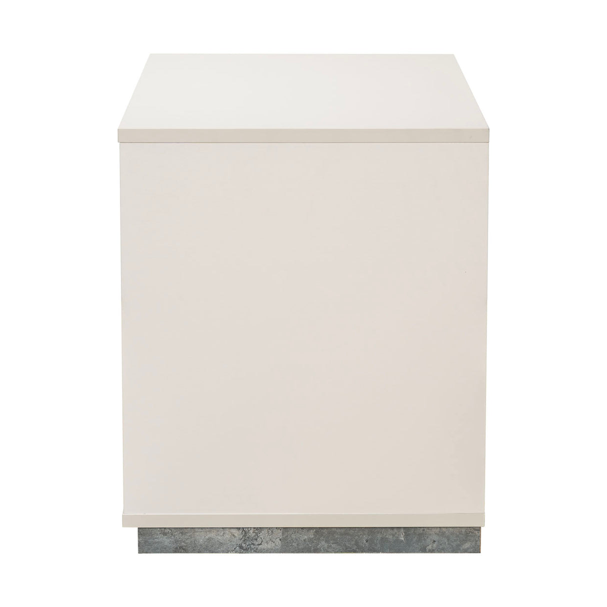 Pavira Stone 1-drawer Nightstand With Led Lights from Michael Amini - Luna Furniture