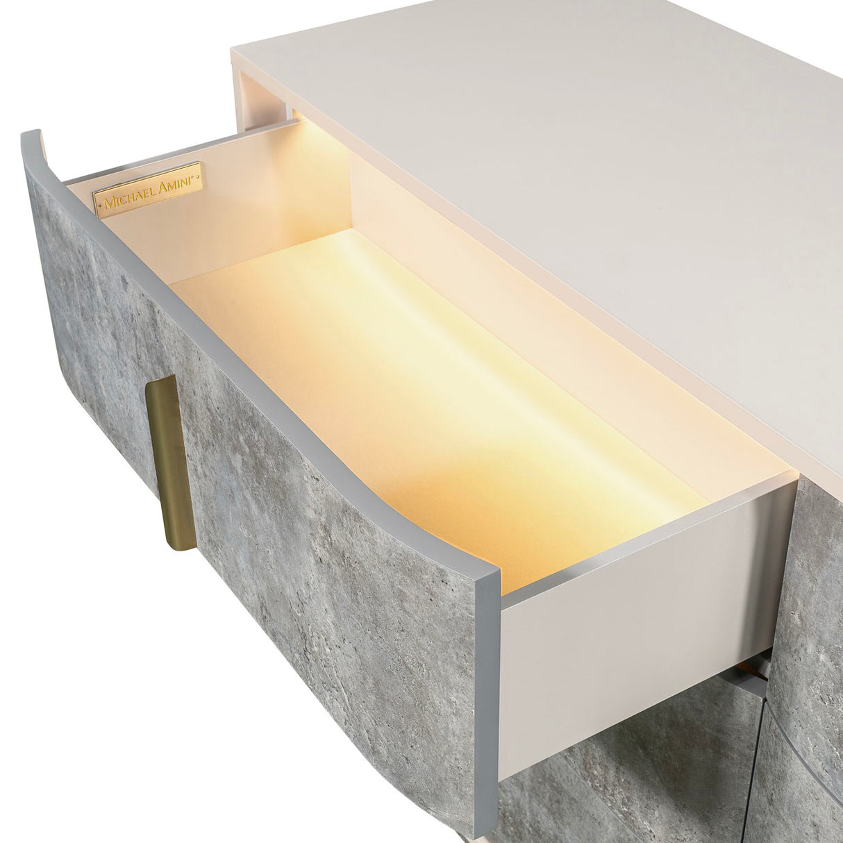 Pavira Stone Dresser from Michael Amini - Luna Furniture