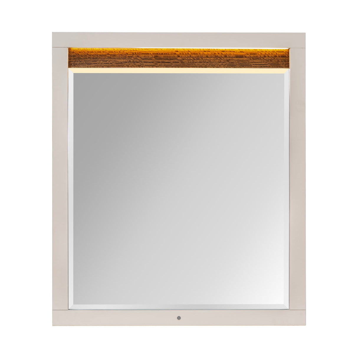 Pavira - Walnut Walnut Dresser Mirror With Led Lights from Michael Amini - Luna Furniture
