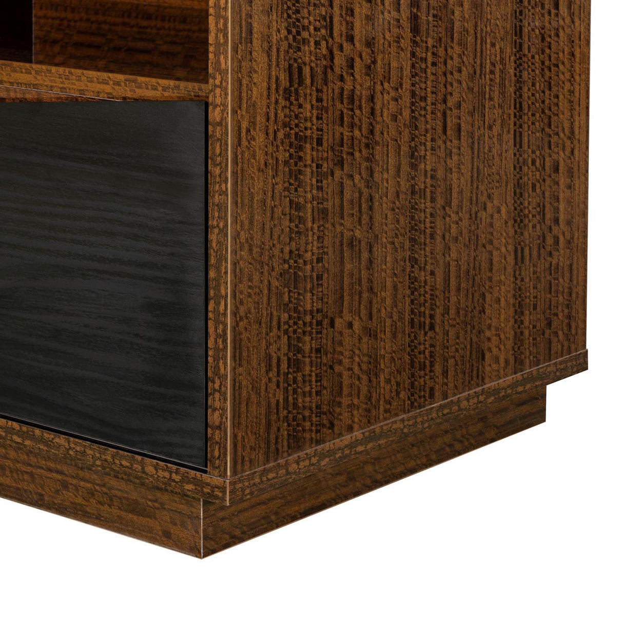 Kayner Charcoal 1-drawer Nightstand from Michael Amini - Luna Furniture