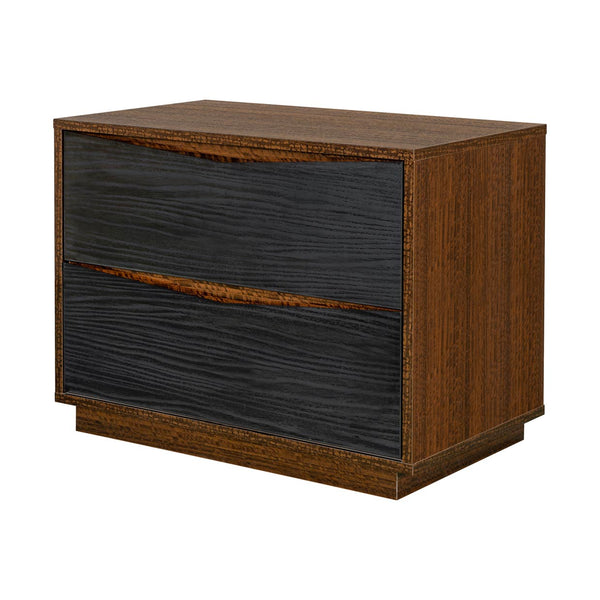 Kayner Charcoal 2-drawer Nightstand