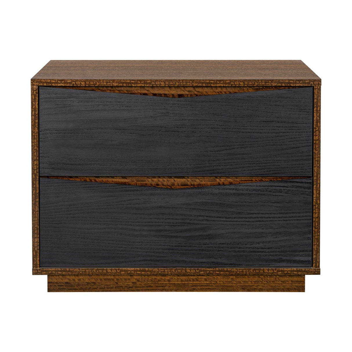 Kayner Charcoal 2-drawer Nightstand from Michael Amini - Luna Furniture