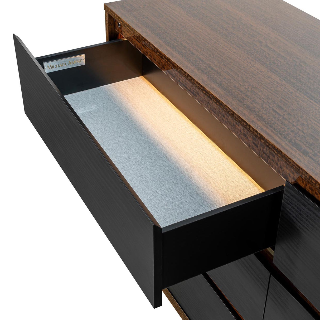 Kayner Charcoal Dresser from Michael Amini - Luna Furniture