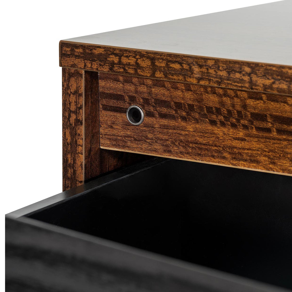 Kayner Charcoal 5-drawer Chest from Michael Amini - Luna Furniture