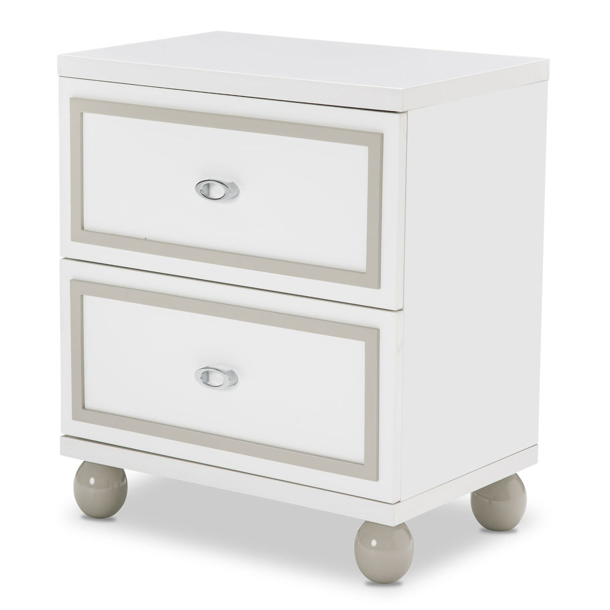 Sky Tower - V85 Cloud White Nightstand from Michael Amini - Luna Furniture
