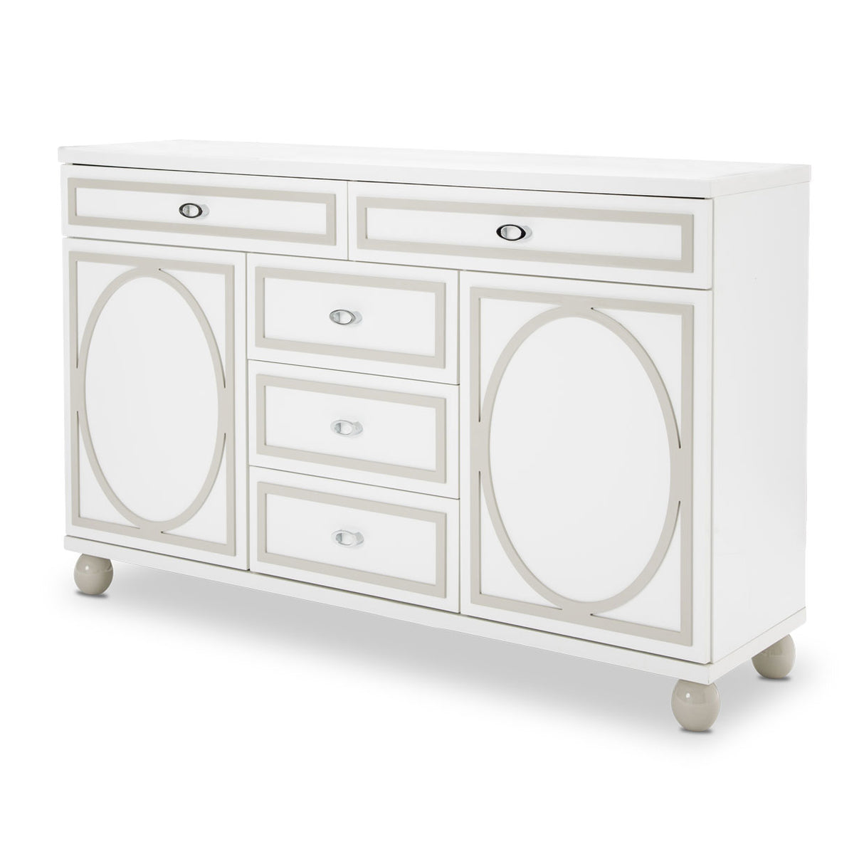 Sky Tower - V85 Cloud White Dresser from Michael Amini - Luna Furniture