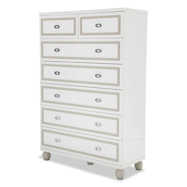 Sky Tower - V85 Cloud White 7-drawer Chest