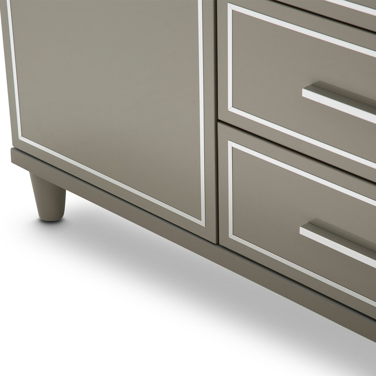 Urban Place Dove Grey Dresser With Mirror from Michael Amini - Luna Furniture