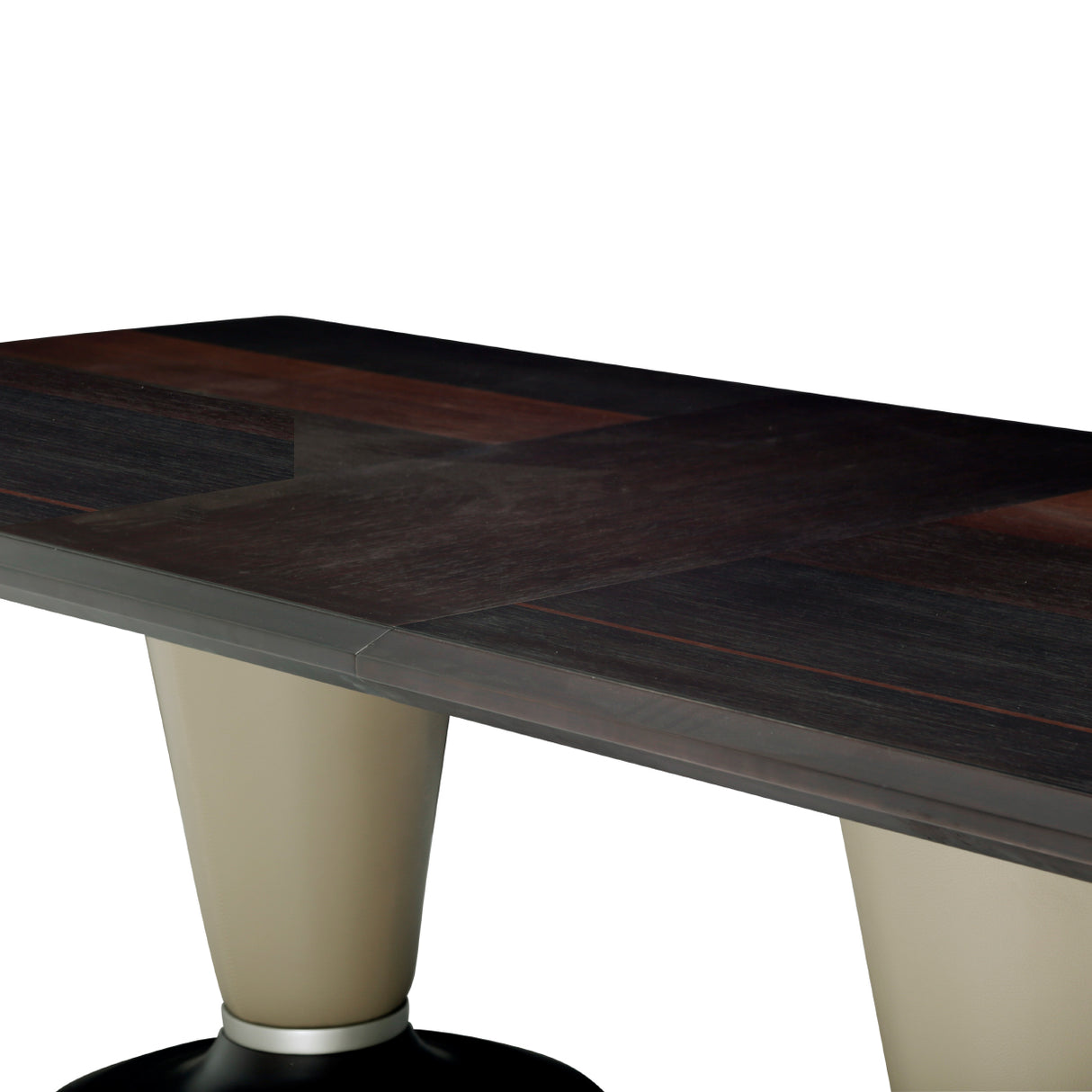 21 Cosmopolitan Taupe Pebble Grain Taupe/umber Rectangular Dining Table from Michael Amini - Luna Furniture
